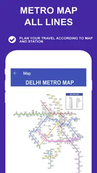 दिल्ली मेट्रो नक्शा किराया Screen Shot 7