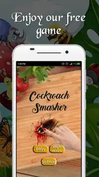 Cockroach Smasher Game Screen Shot 0