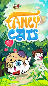 Fancy Cats - Cute cats dress up and match 3 puzzle Screen Shot 5