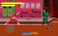 Pahlawan Dino Pertempuran Ninja Ranger Baja Retro Screen Shot 0