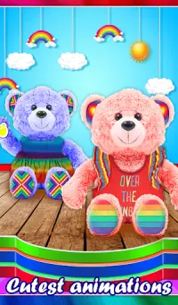 Build A Dancing Teddy Bear! Furry Rainbow Dancer Screen Shot 16