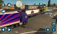 Heavy Cargo Truck Trailer Euro Truck Sim 2018 Screen Shot 3