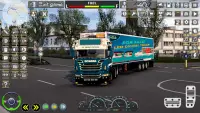 실제 도시 트럭 운전 게임 Screen Shot 1
