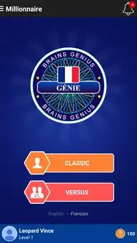 Millionaire French - Free Quiz Trivia Puzzle Words Screen Shot 1