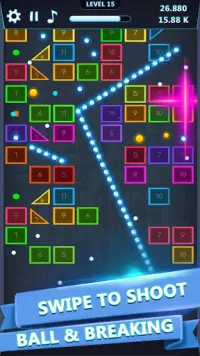 Glow Ball Breaker Quest Challenge Game Screen Shot 2
