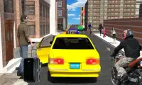 City Taxi Driver moderno - Crazy Car Rush Screen Shot 2