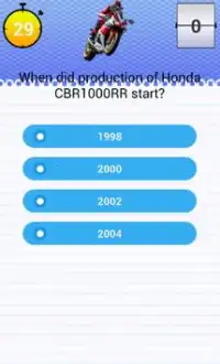 Quiz for Honda CBR1000RR Fans Screen Shot 2