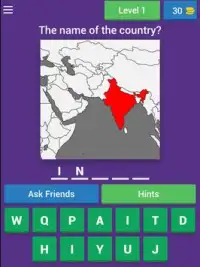 Guess Country from Map Screen Shot 4