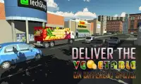 3 डी सब्जी ट्रांसपोर्टर ट्रक Screen Shot 0