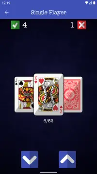 Higher Lower Card Game Screen Shot 1