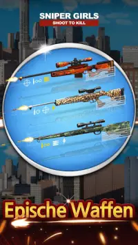 Scharfschützenmädchen - 3D Gun Shooting FPS Game Screen Shot 2