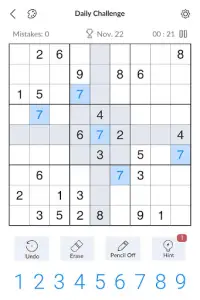 Sudoku - ปริศนาซูโดกุคลาสสิก Screen Shot 8