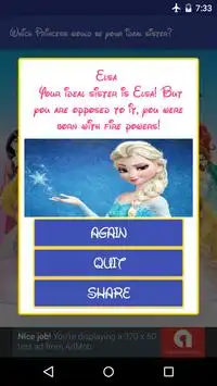 Quelle princesse ressemblez-vous le plus? Tests Screen Shot 4