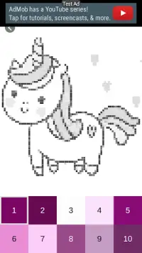 Unicorn Pixel Number Art Screen Shot 3