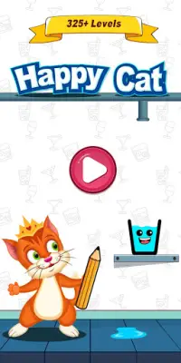 Happy Cat - Fill the Glass Screen Shot 0