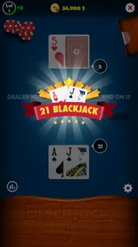 Blackjack 21 Pro - Offline Cas Screen Shot 0