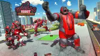 Робот атаки трансформирующий Горилла: гориллы Game Screen Shot 11