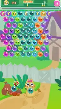 Kitty Bubble Shooter Screen Shot 1