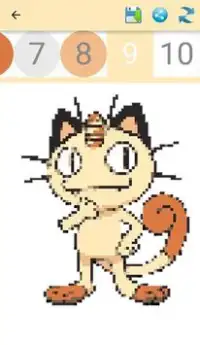 Color by number Pokemon-Pixel Art Screen Shot 11