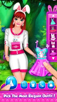 gioco di vestire trucco di moda bambola di Pasqua Screen Shot 1