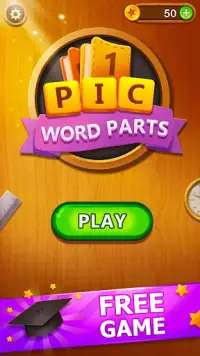 1 Pic Word Parts - Word Puzzle Screen Shot 2