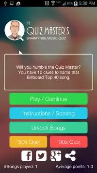 Quiz Master’s '00s Music Quiz Screen Shot 0