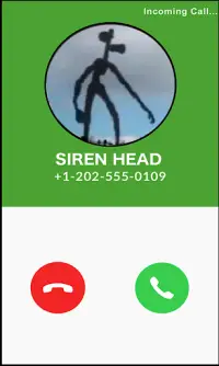 Fake Call Siren Head Joke Screen Shot 1