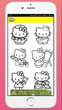 Coloring Book for Hallo Kitty Screen Shot 2