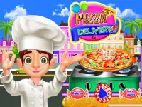 Pizza Delivery: Pizza Baking & Cooking Girls Games Screen Shot 0