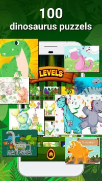 Dinosaurus Spellen - puzzels voor jonge kinderen Screen Shot 0