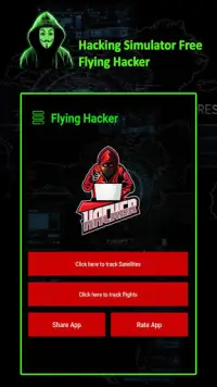 Hackers - Hacking Simulator Free, Flying Hacker Screen Shot 0