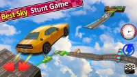 Impossible Sky Car Driving 3D Screen Shot 1