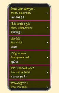 Learn Telugu From Hindi Screen Shot 7