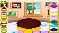 jeux de décoration de gâteaux filles Screen Shot 1