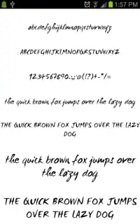 Pencil Fonts Screen Shot 4