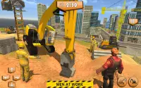 Heavy Construction Building: Truck Excavator Games Screen Shot 7