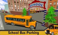 autobús escolar juego de simulador ciudad moderna Screen Shot 1
