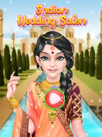 Индийский свадебный макияж салон игры для девочек Screen Shot 4