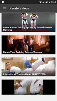 Karate Videos Screen Shot 1
