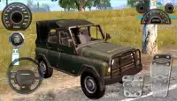 Old Uaz Jeep Driving Simulator Screen Shot 0