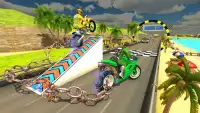 Chained Bike Rider 2017: Real Traffic Racing Games Screen Shot 0