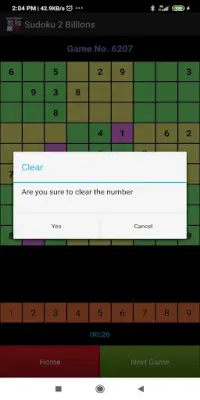Free Sudoku on Cloud Screen Shot 4