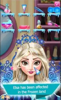 ملكة الثلج  : ماكياج - تلبيس - تسريحات شعر Screen Shot 0