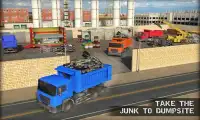 डंप ट्रक कोल्हू जंकयार्ड Dump Truck Crusher 3D Sim Screen Shot 3