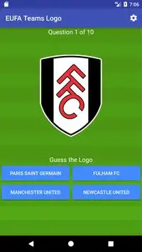 European Teams Logo Quiz Screen Shot 1