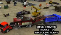 Wrecked Truck Crusher Crane 3D Screen Shot 8