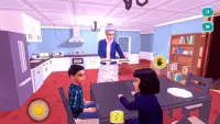 súper Granny simulador virtual feliz Family juegos Screen Shot 0