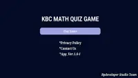 Best Math Quiz-KBC Screen Shot 0