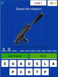 Guess Battle Royale Weapons Screen Shot 5