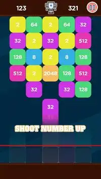 Merger 2048 - Shoot Block Puzzle Screen Shot 4